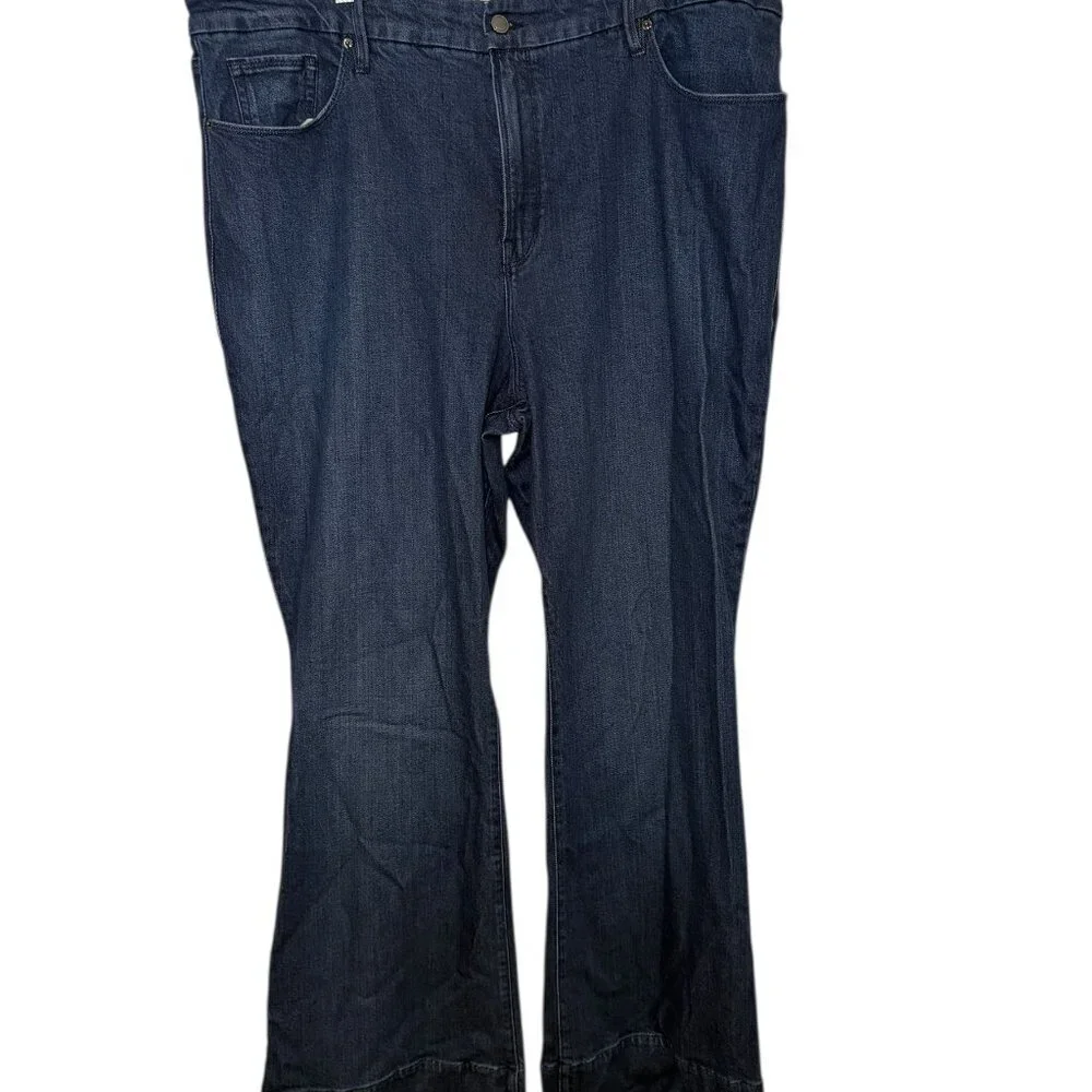 Good American Good Classic Slim Bootcut Jeans High Rise Plus 22 NWT